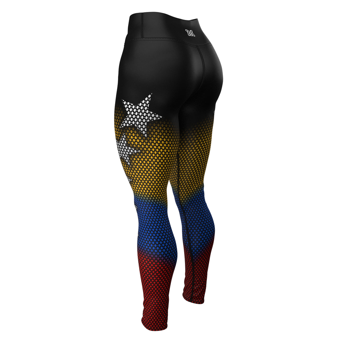 Venezuela Yoga Pants (Women) Tricolor Estrellado - 7 Stars