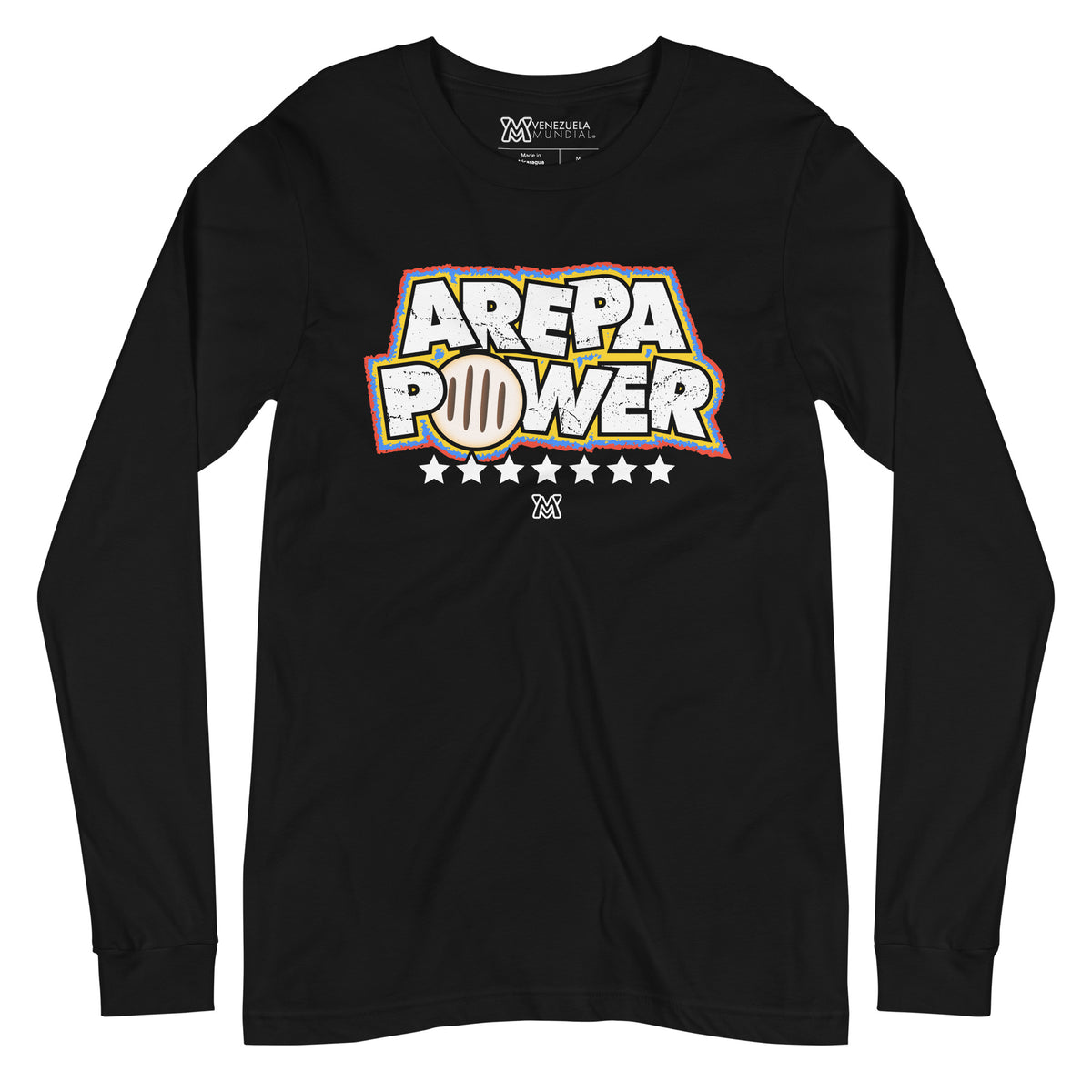 Venezuela T-shirt (Long-Sleeve - Unisex) Arepa Power - 7 Stars