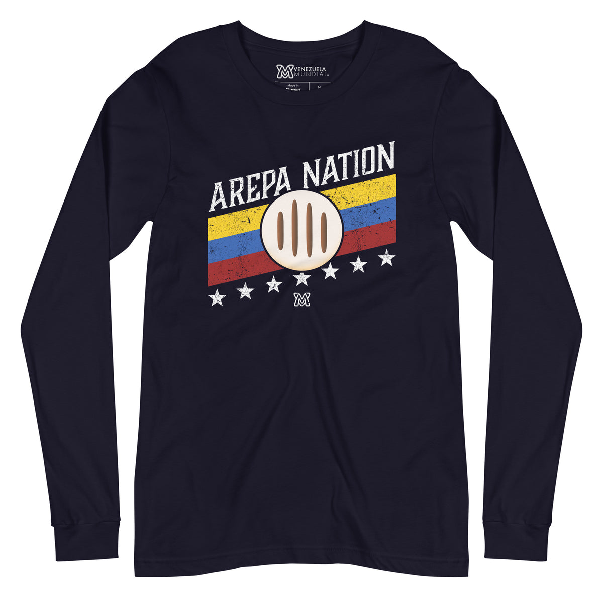 Venezuela T-shirt (Long-Sleeve - Unisex) Arepa Nation - 7 Stars