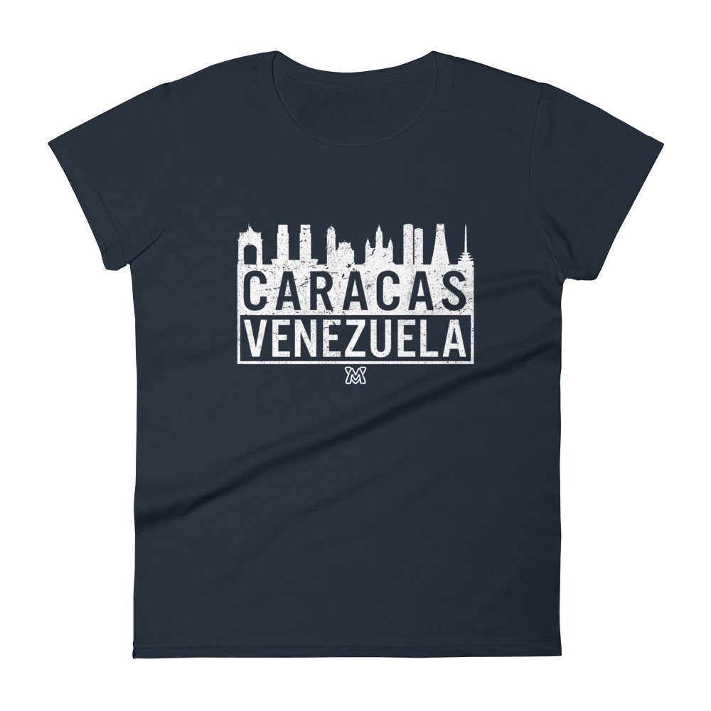 Venezuela T-shirt (Women) Caracas Skyline
